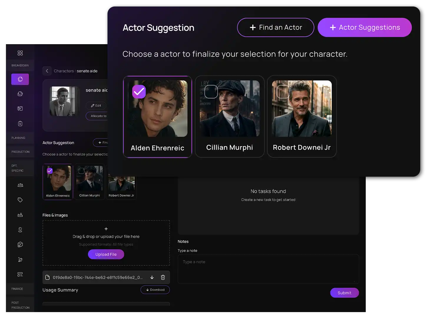 Casting coordination clarity